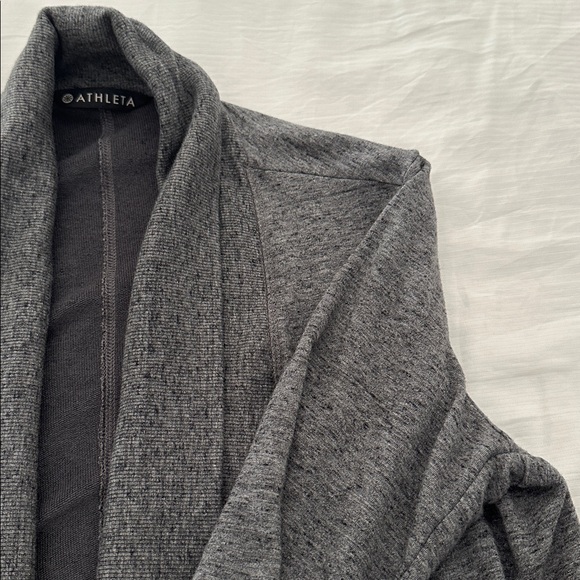 Athleta Cozy Soft Pranayama Wrap Light Gray Heather Womens Size Medium‎ - Picture 4 of 11